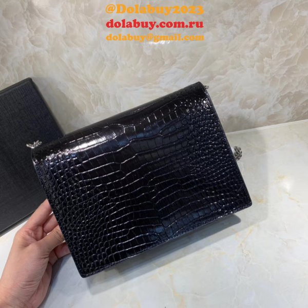 Saint Laurent AAA+ Replicas Shoulder 377057 Black/Red Bags