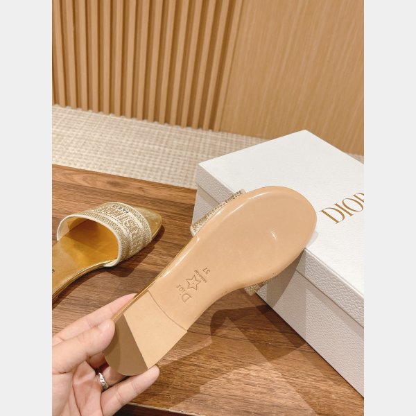 Designer DIOR FLAT SLIPPER DWAY SLIDE Duplicate