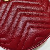 Top Quality 550154 Gucci GG Marmont mini round shoulder bag