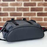 Gucci Men 792080 GG Designer Replicas Backpack In Black GG Supreme