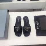 Replica Prada Logo cutout White And Black Calfskin leather sandals