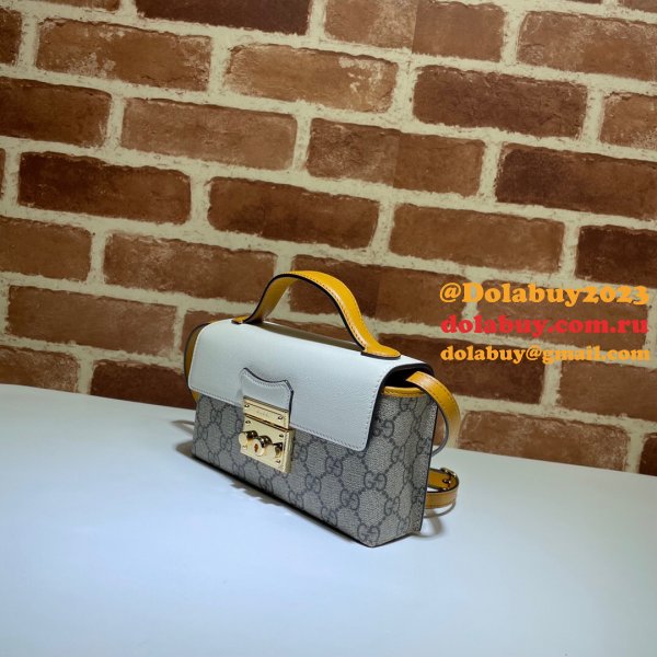 Gucci Replica 7 Star 652683 Padlock mini bag GG Supreme Cheap