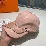 Hermes High Quality Canvas fabric Peaked cap