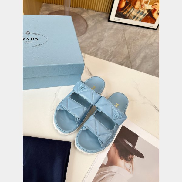 7 Star prada Padded nappa leather sandals