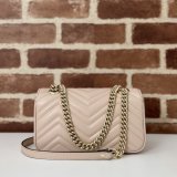 Gucci Top Quality 446744 GG Marmont Crossbody Matelassé Bag