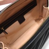 Top Quality Gucci Replica 498100 Leather GG Marmont Small Shoulder Bag