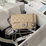 Luxury CC FLAP BAGS 20CM AS1787 SILVER BALL