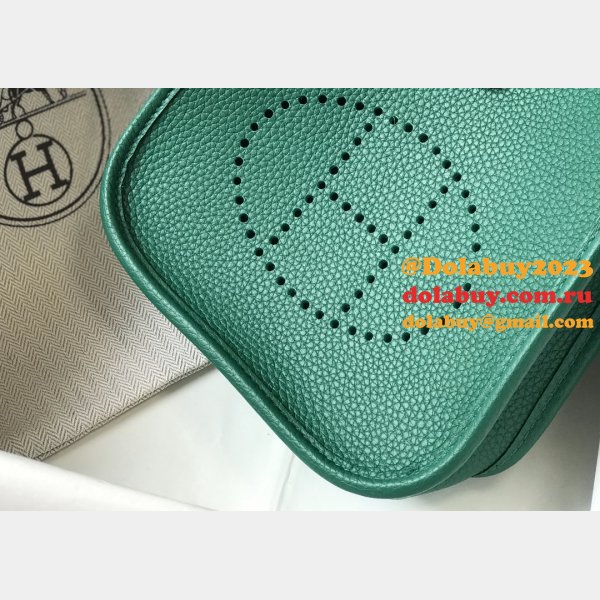 Hermes Evelyne Green Quality AAA+ Replica Handbags