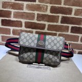 Ophidia GG Perfect Gucci 752597 Belt Ebony Supreme Replica Bag