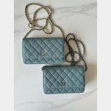 Most classical CC WOC Small caviar leather Chain bag