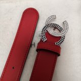 Top Quality Replica CC Double C Belt Red Width 3.0cm 1135