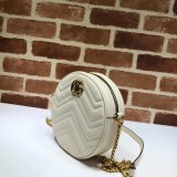 Top Quality 550154 Gucci GG Marmont mini round shoulder bag