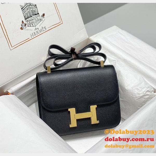 News Best Replica Hermes Mirror Single Compartment 23CM Epsom Bags