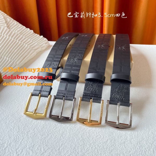 Cheap BURBERRY BELT 1:1 Mirror UK 35MM