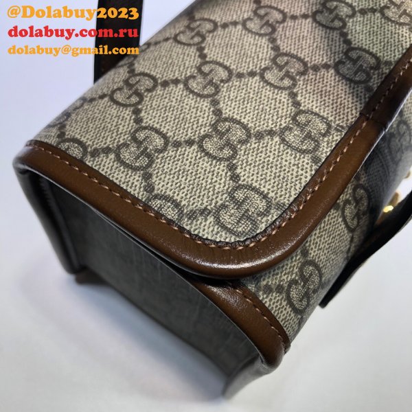 High Quality Replica Gucci 627323 Horsebit 1955 Small Top Handle Bag