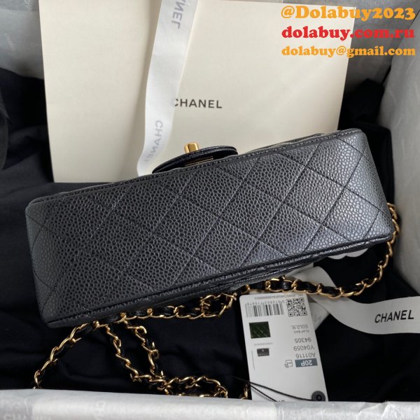 High Quality CC CF 20CM Flap classic flap Black bag