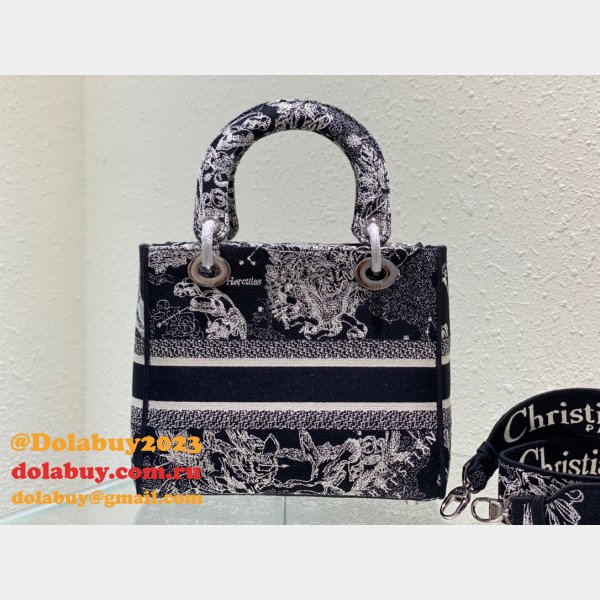 Leather Lady Dior 24cm Luxury Replica Brand Designer Bags