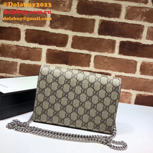 Best Luxury Dionysus GG Supreme chain wallet 401231