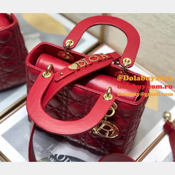 Luxury Christian Dior Lady Dior AAA+ 20CM Fake Bags