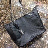 YSL 504867 Replica Saint Laurent Niki Shopping Bag Black Vintage