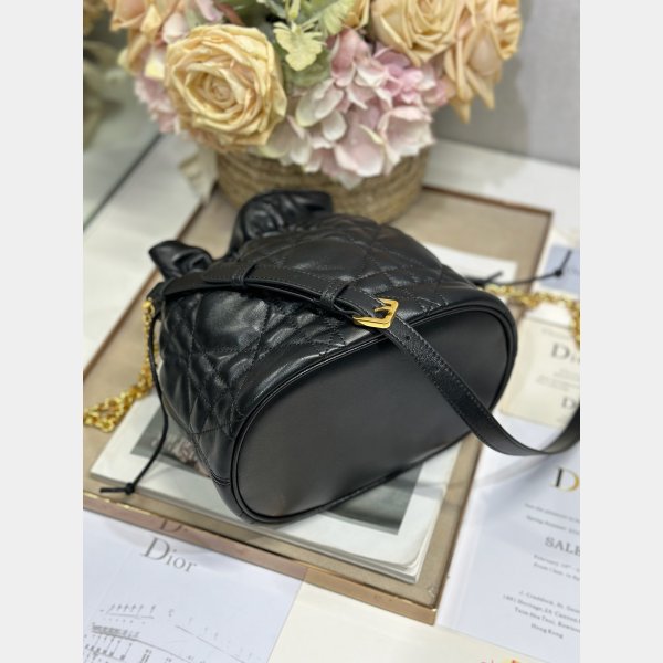 Top Quality Dior Montaigne Drawstring Bucket Bag Small/Mini