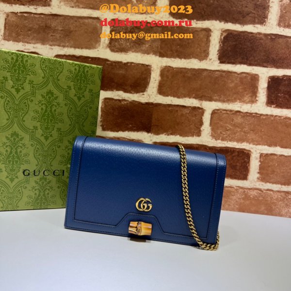 The Gucci Best Diana Replicas bag with bamboo 696817