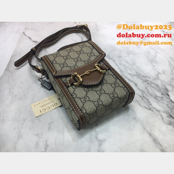 Replica Gucci Brown Gucci Horsebit 1955 mini 625615 bag