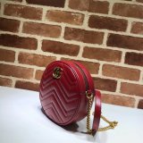 Top Quality 550154 Gucci GG Marmont mini round shoulder bag