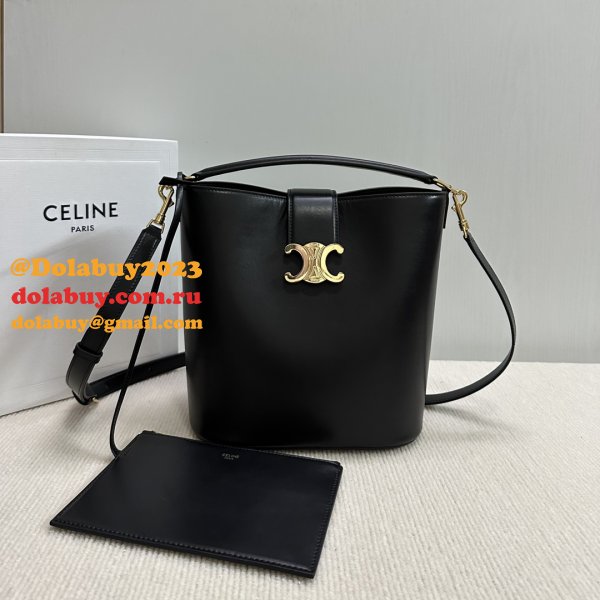 7 Star Celine Triomphe Louise Bucket Bag 116613