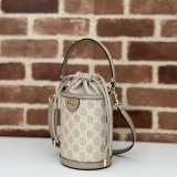 Knockoff Gucci Ophidia Inspired Bucket Ebony Supreme 760199 Bag