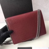 Saint Laurent AAA+ Replicas Shoulder 377057 Black/Red Bags