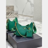 1:1 Clone Prada Replica Handbags Outlet Leather Hobo Re-Edition Online