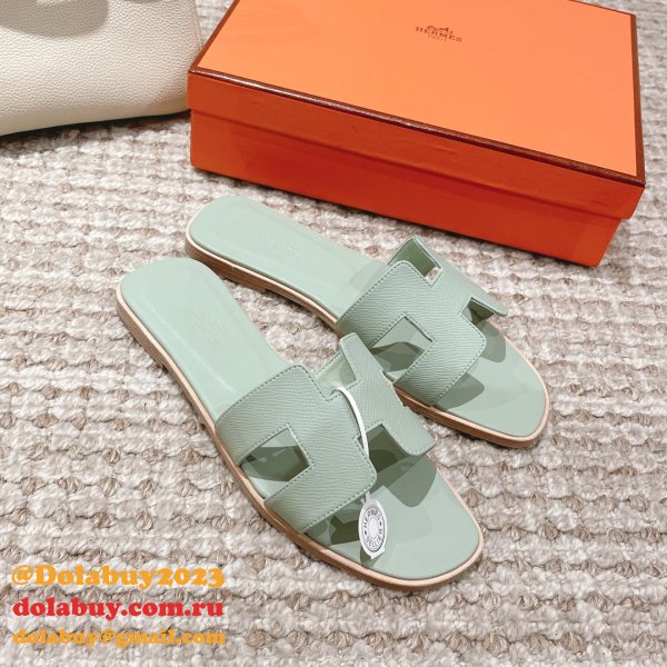 7 Star Luxury hermes Oran sandal Epsom calfskin