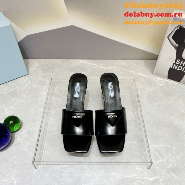 Top Quality Duplicate REPLICA PRADA LEATHER SLIPPERS