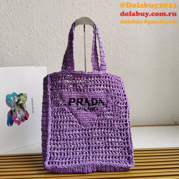 Top Quality PRADA Raffia tote bag Replica