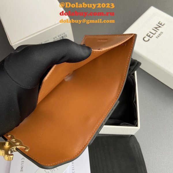 High Quality Fashion CELINE TRIOMPHE short wallet