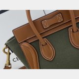 Designer Replica Celine Brown/Green Luggage Bags For Sale