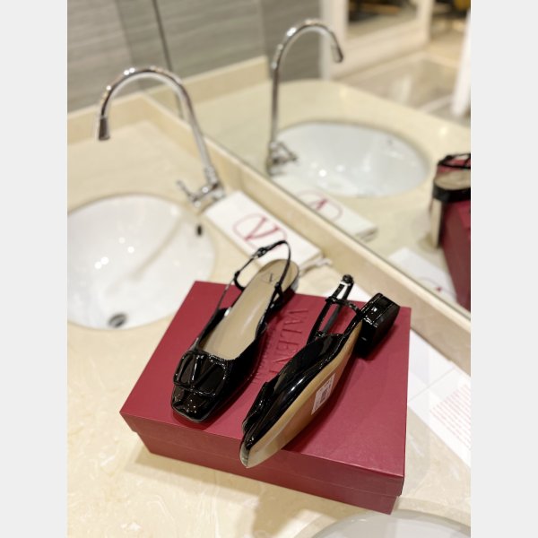 VLogo Valentino Signature Knockoff Slingback Pumps