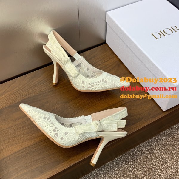 7 Star dior Macrame J'ADIOR PUMP SANDALS