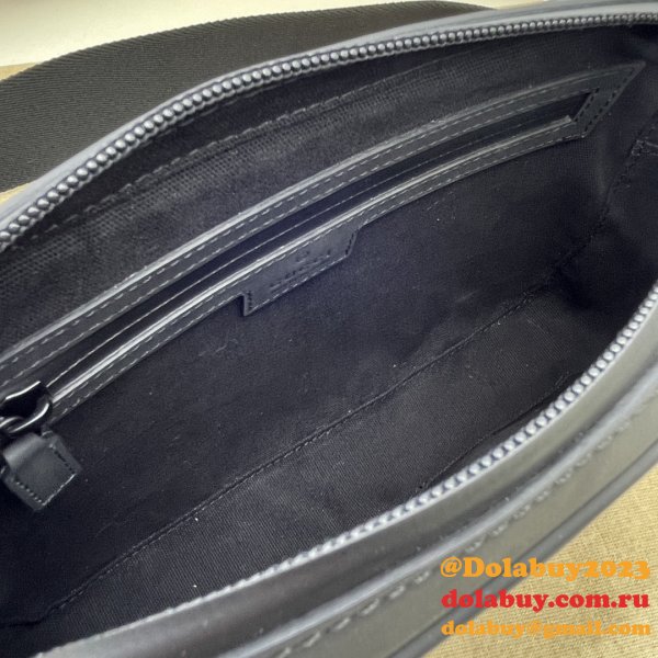 GG Crossbody Knockoff Gucci Rubber-effect 771293 Black Bag