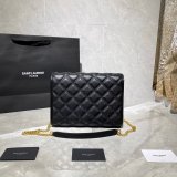 Replicas Saint Laurent Becky Large chain bag in quilted lambskin