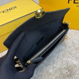 Fendi Best Fashion 212200 Maca embossing Black Bags