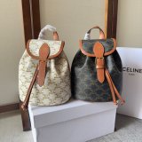 Backpack Celine Replica 197662 Folco Triomphe Canvas Bag