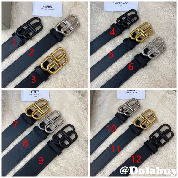 High Quality Luxury Balenciaga Replica 1:1 Mirror Belts