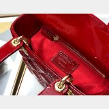 Best DIOR LADY MY ABC Wholesale PATENT LEATHER HANDBAG 20cm