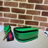 Perfect Gucci Copy 675797 Small top handle pink/green bag with Bamboo