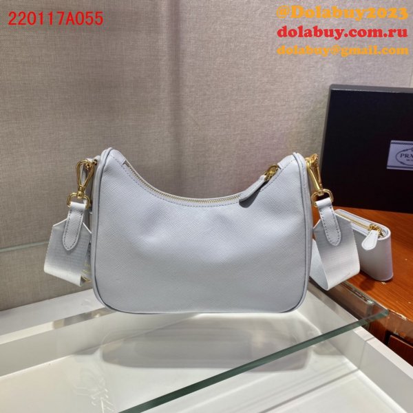 Replica Prada Handbags Cheap Highest Quality For Leather Hobo Re-Edition You