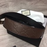 Fake Gucci 37MM Double G leather Replica belt