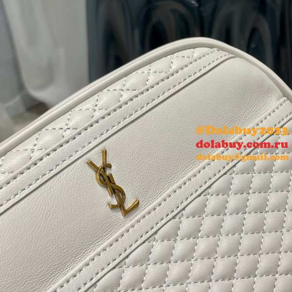 Replica YSL 64899 Red/White/Black Victoire camera bag High Quality