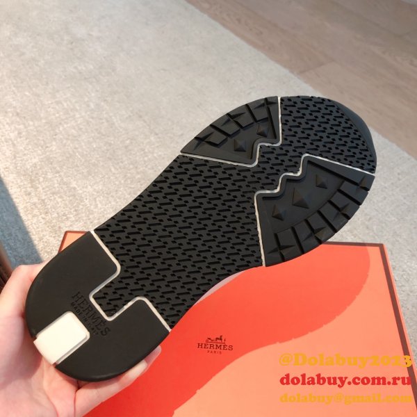 Wholesale Sneakers Leer Wit Hermes Knockoff Shoes